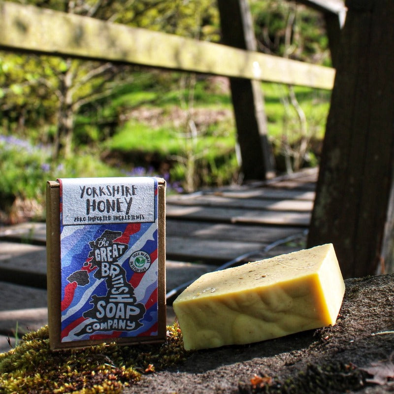 Natural Yorkshire Honey & Oatmeal Handmade Soap Bar Made In England UK